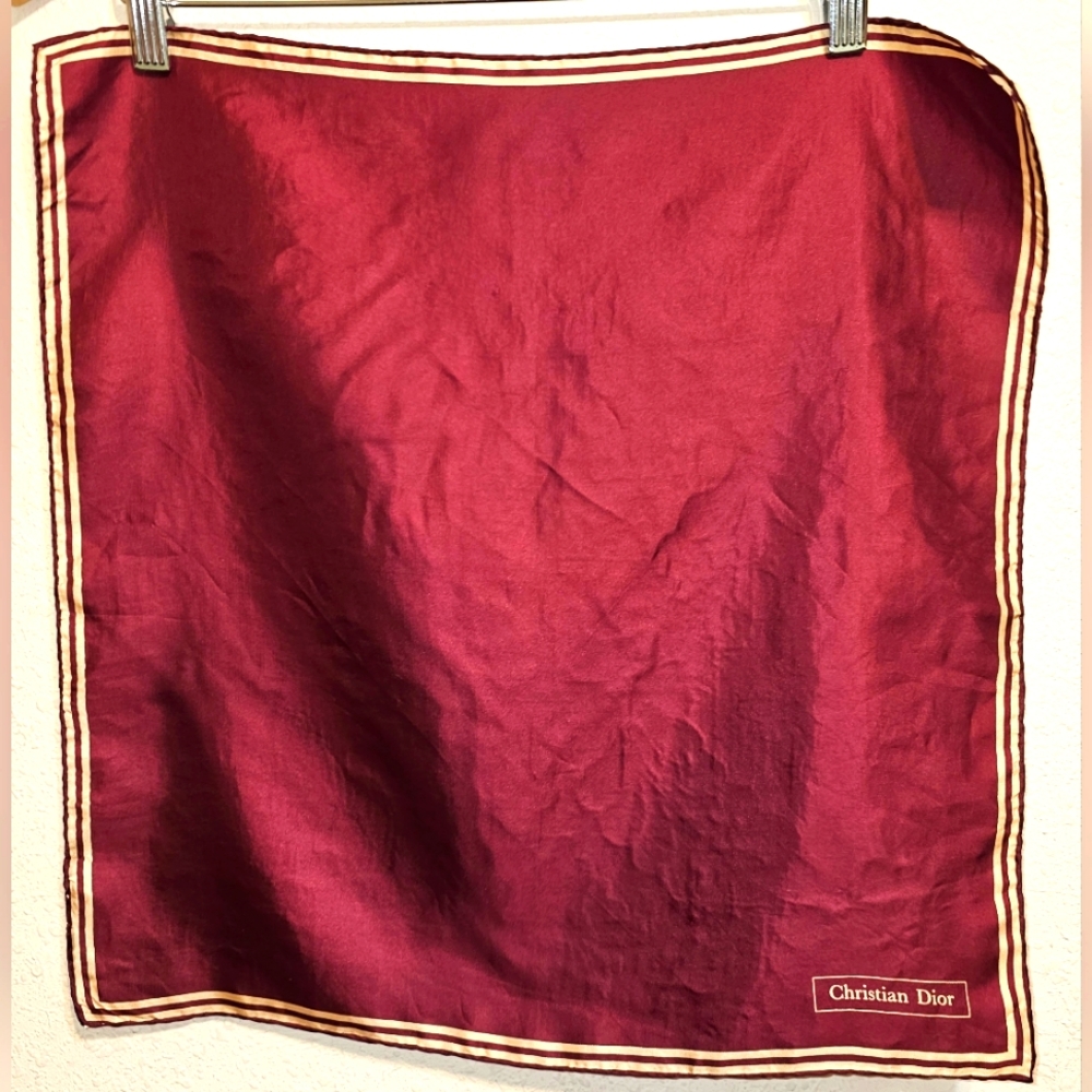 CHRISTIAN DIOR SILK SCARF